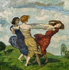 Ring a Ring of Roses by Franz von Stuck, 1910