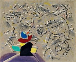 Untitled by Willi Baumeister, 1952