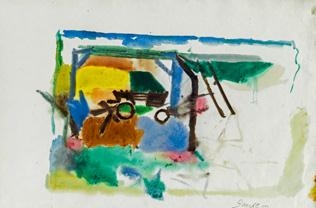 Landscape by Herbert Boeckl, 1950