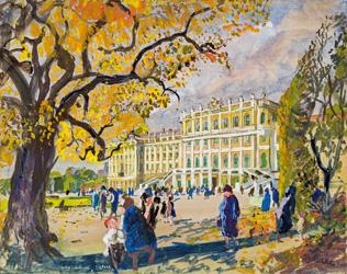 Schönbrunn Palace by Oskar Laske, 1946