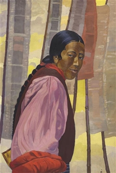 A TIBETAN WOMAN - Sviatoslav Roerich