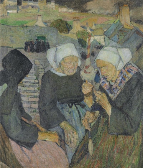 BRETON WOMEN by Maria-Mela Muter, circa 1907