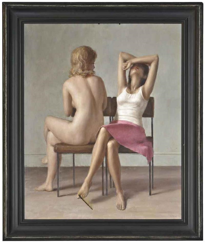 Artwork by Harry Holland, Companion, Made of oil on panel