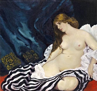 Nude woman - Hungarian School, 20th Century