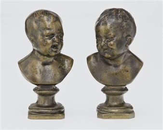 Pair of bust - European School, 20th Century