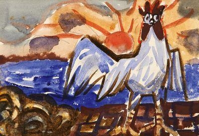 Lake Constance, Landscape with Rooster