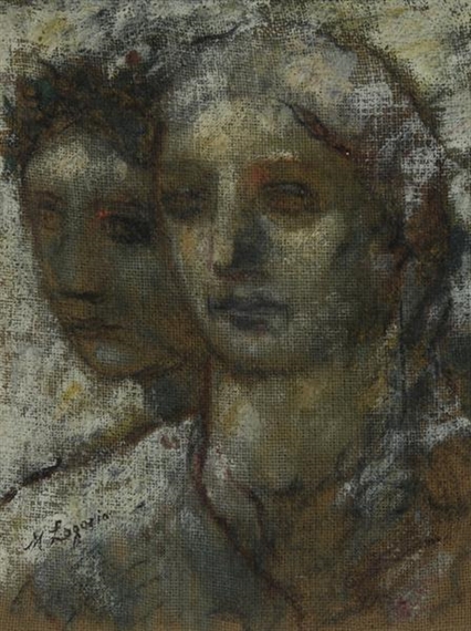 Zwei Frauenköpfe by Maria Aleksandrovna Lagorio