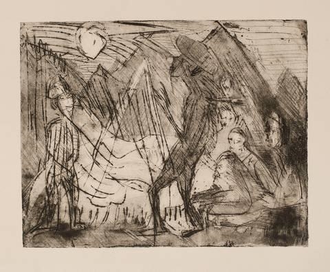 Ernst Ludwig Kirchner | 1.-AUGUST-FEUER (1920) | MutualArt