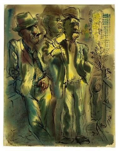 JOBLESS, ARBEITSLOS by George Grosz, Circa 1935