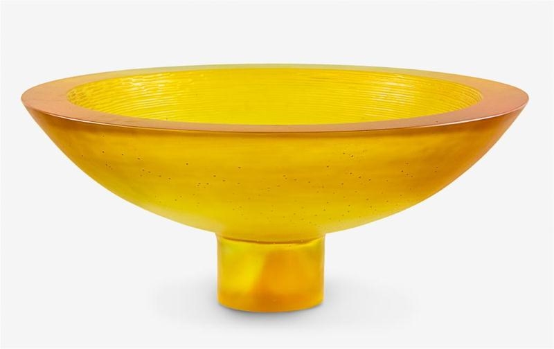Artwork by Ann Robinson, Wide Bowl, Made of cast glass