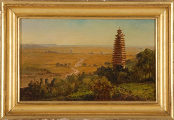 Japanese landscape by Winckworth Allan Gay, 1880