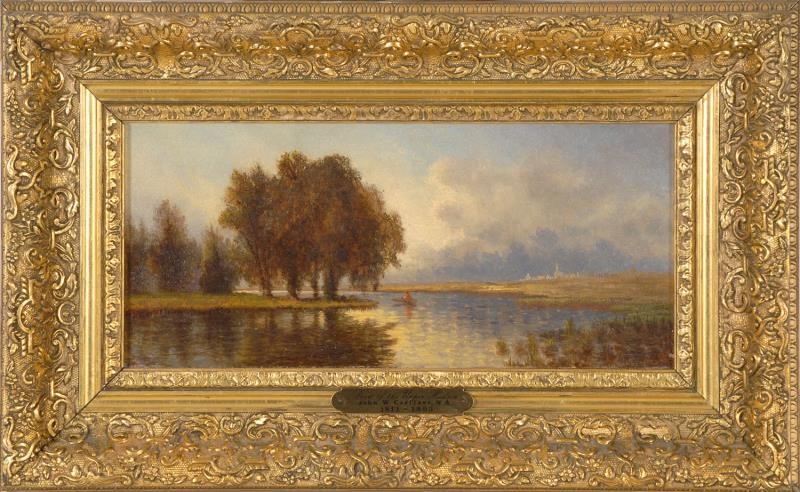 Tableau Toile/cadre John William Casilear - Lake George - Prêt à Accrocher