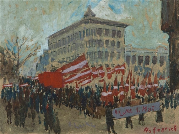 1st of May Deployment by Oskar Laske, 1920