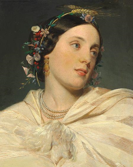 Young Girl an Allegory of Summer by Horace Vernet