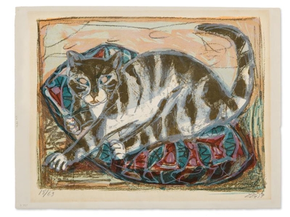 Cat by Otto Dix, 1959
