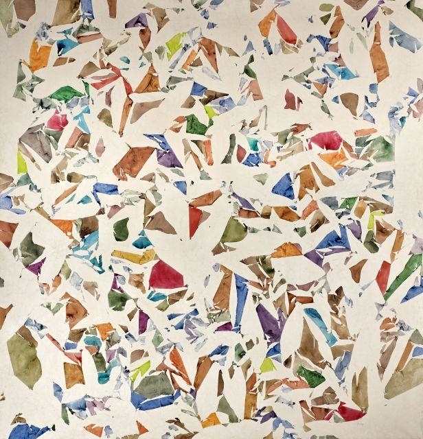 Artwork by Simon Hantaï, BLANC, Made of Acrylic on canvas