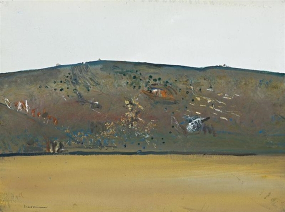 Eroded hill by Fred Williams, 1977