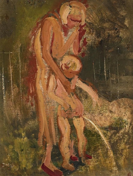 Mother and child by William Dobell, 1948