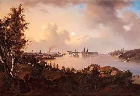 View of Stockholm by Joseph Magnus Stäck, 1837