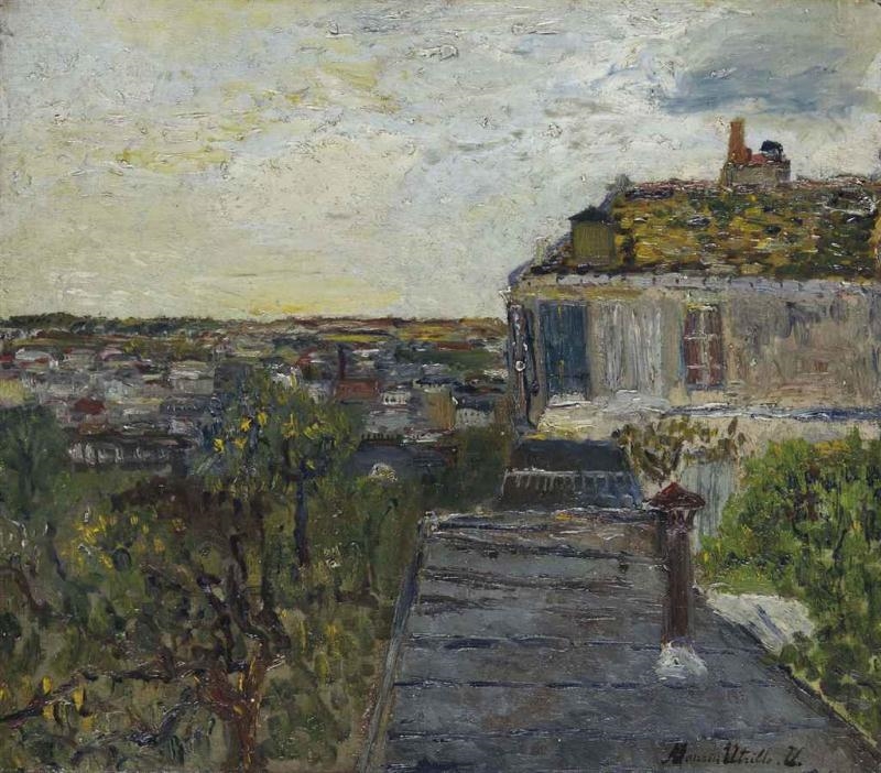 Maurice Utrillo Le Restaurant De La Tourelle à Montmartre Circa 1930