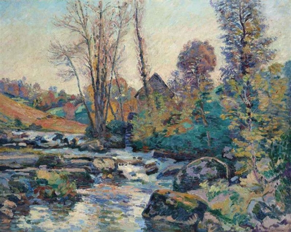 Le moulin Bouchardon, Creuse by Armand Guillaumin, 1900