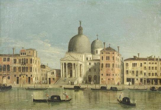 San Pietro di Castello; and the Grand Canal with San Simeone Piccolo (2) by Gaetano Vetturali