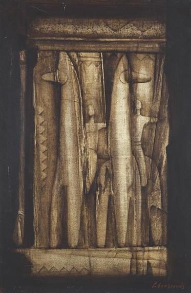 Archaic horses by George Skoteinos, 1976