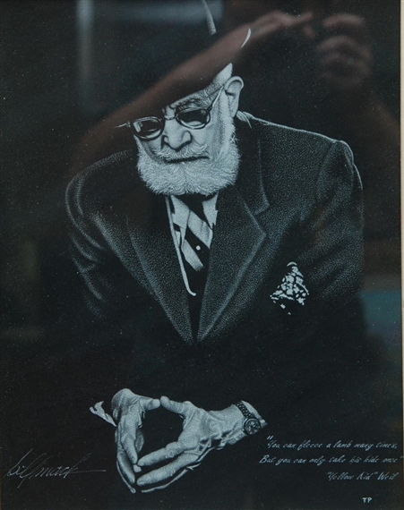 portrait of famed American con man Joseph "Yellow Kid"