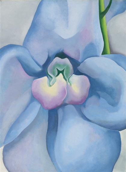 BLUE FLOWER (THE BLUE FLOWER) by Georgia O'Keeffe, 1924/1928