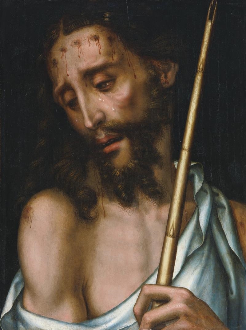 Artwork by Luis de Morales, ECCE HOMO, Made of oil on panel