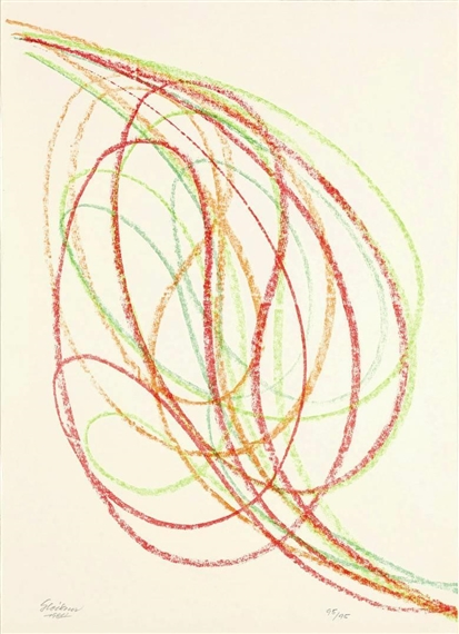 SCHWÜNGE (BLATTFORM) by Hermann Glöckner, 1984