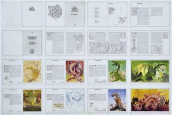 Storyboard for The Complete Book of Dragons - Graeme Base