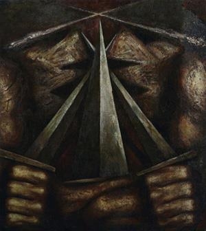 Artwork by Fang Ding, The Will of Sword, Made of Oil on canvas