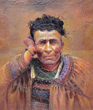 Luo Zhongli | Liang Shan Yi Portrait Series (1994) | MutualArt