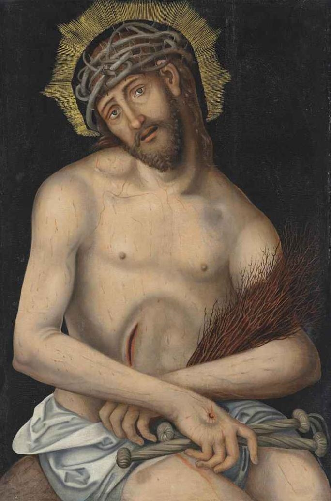 Christ as the Man of Sorrows by Lucas Cranach the Younger