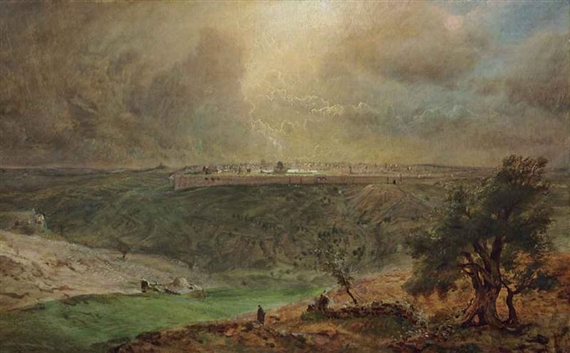 Study for Jerusalem by Frederic Edwin Church, circa 1870
