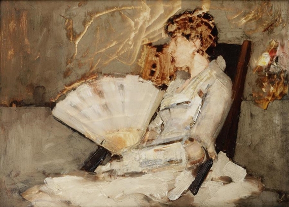 Lady with a Fan by Arthur Melville