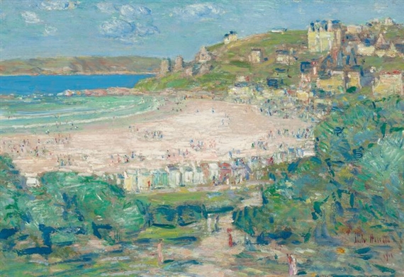 Perros-Guirec, Côtes du Nord, France by Childe Hassam, 1910