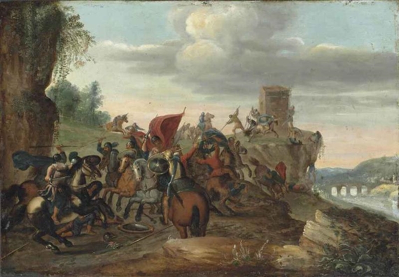 The Battle of the Milvian Bridge by Otto van Veen