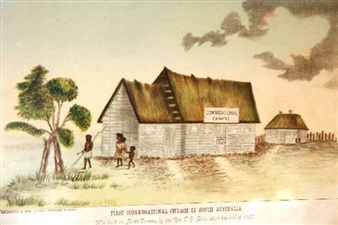 The First Congreational Church in South Australia, Founded by Reverend TQ Stow, 1837 - Galbraith & Son