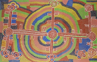 Dot painting - Jody Tjampijinpa