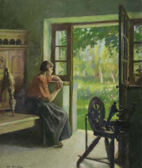 At the Window by Maurice Grün