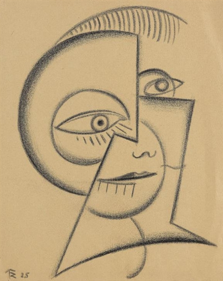 Vorstudie zu Groteske Familie by Thomas Ring, 1925