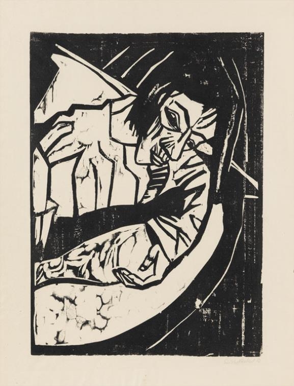 Müde by Erich Heckel, 1913