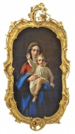 The Madonna and child by Timoleon von Neff, 1874
