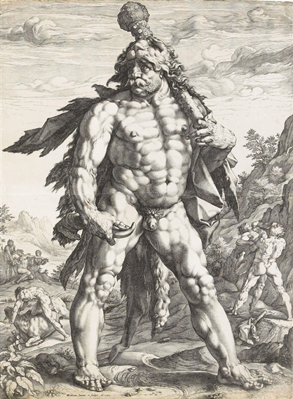 The Great Hercules by Hendrick Goltzius, 1589