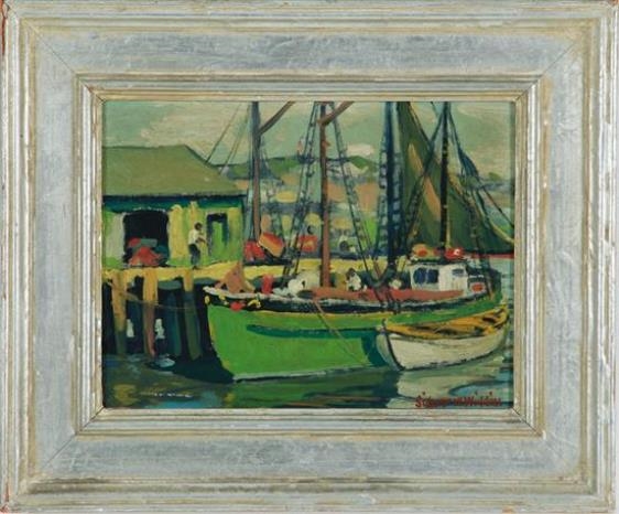 AROUND THE DOCKS by Sidney Miller Wiggins