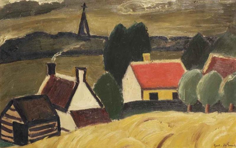 The ripe cornfield by Gustave de Smet, 1929