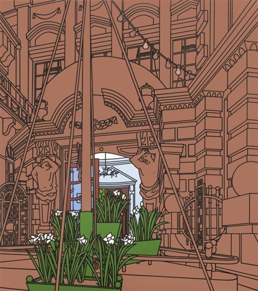 FORECOURT by Patrick Caulfield, 1975