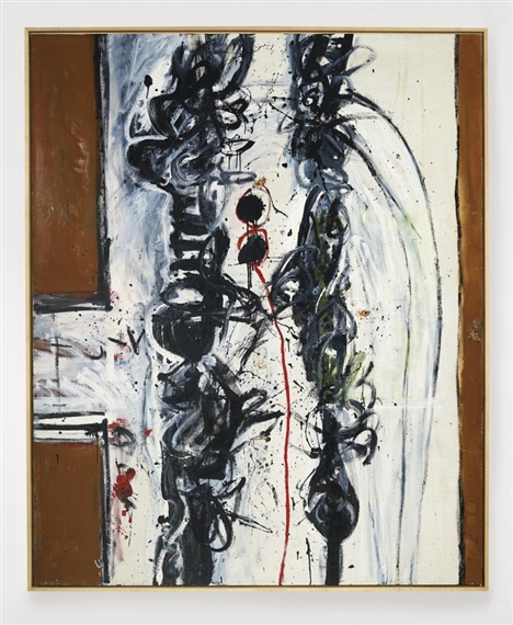 ANTHROPOMORPHIC FIGURES NO. 1 (BLACK) by Alan Davie, 1958